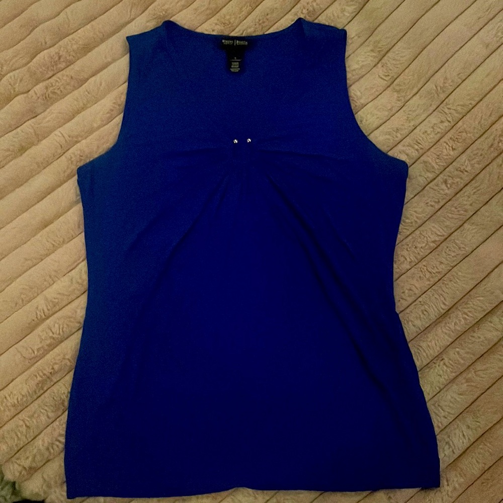 Women Sleeveless Royal Blue Summer Top